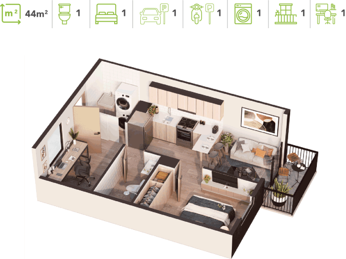 Pre-Venta en Apartamento de 3 Habitación en Atanasio - foto 4
