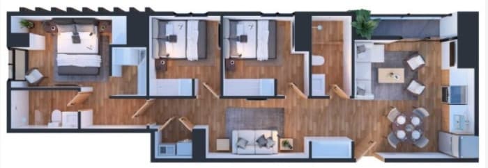 Apartamento en Venta Zona 12 Guatemala TIPO i - foto 2