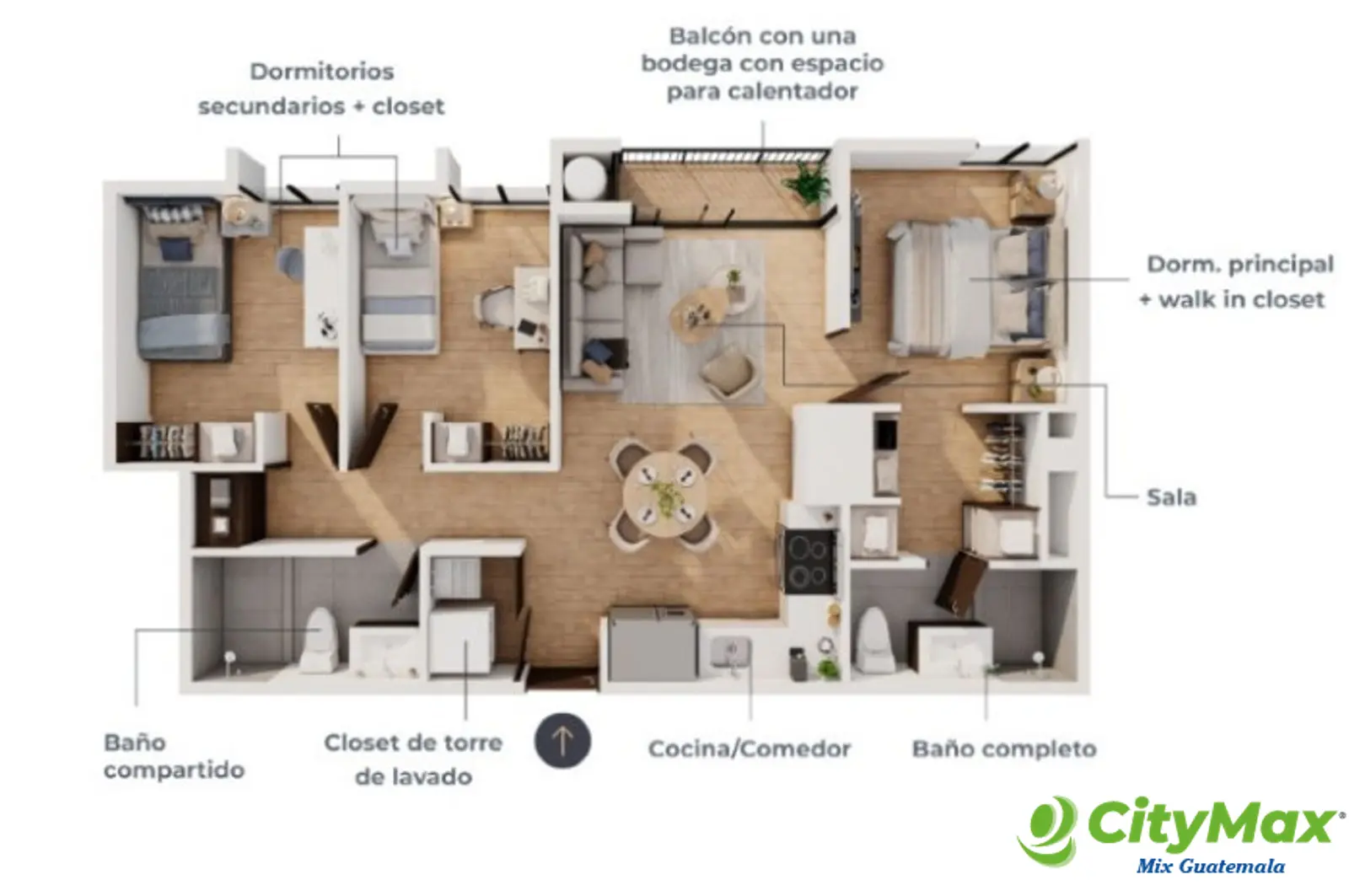 Apartamento en Pre-Venta 3 Habitaciones Zona 11 - S71 - foto 30