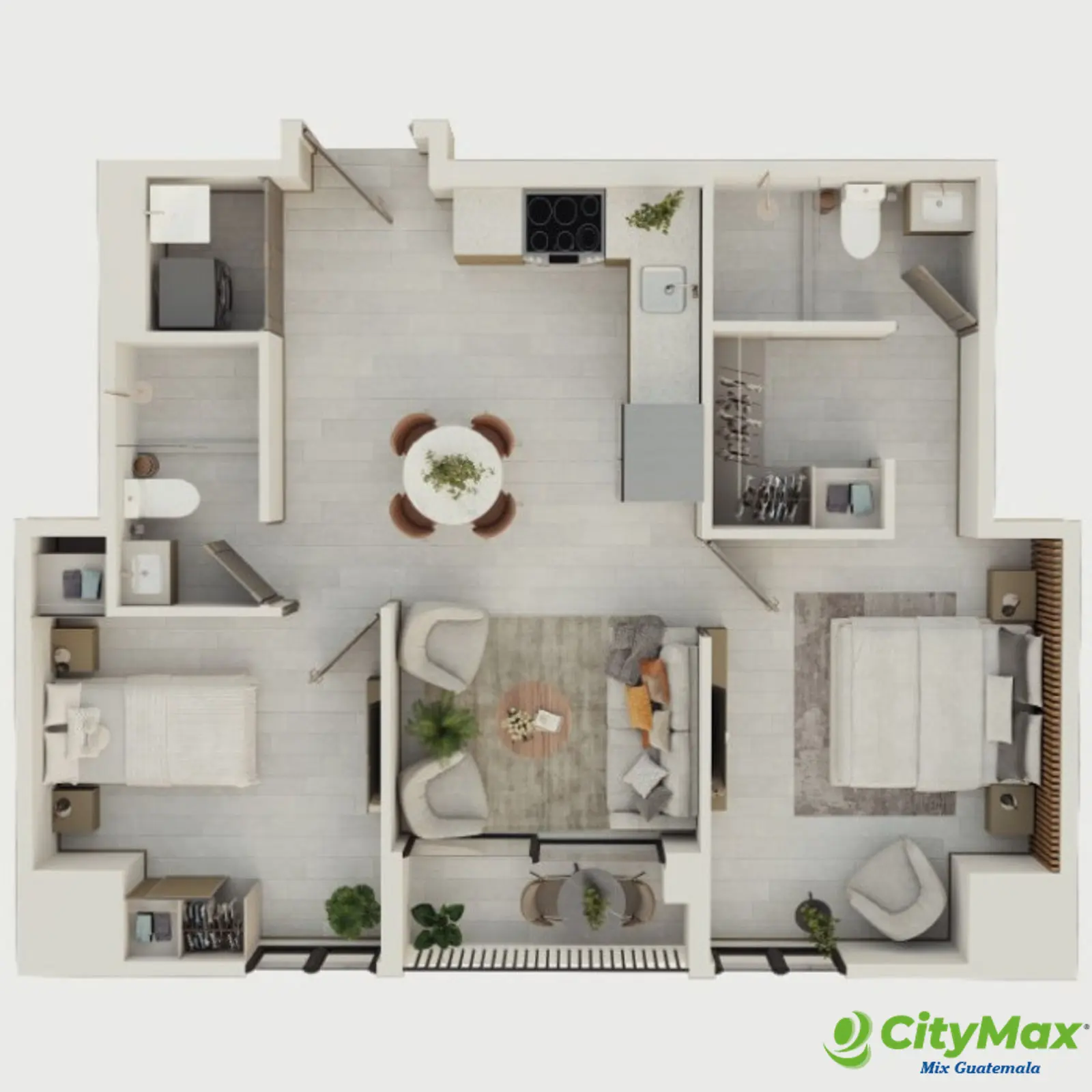 Apartamento de 2 Habitaciones en Venta Zona 11 Ciudad - foto 18